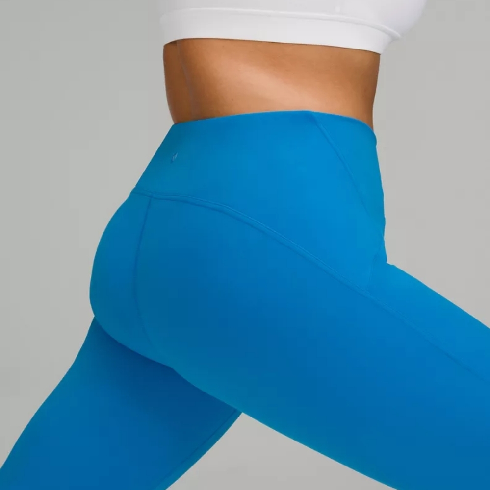 Lululemon InStill High Rise Crops Leggings Poolside Blue 14 Nwt